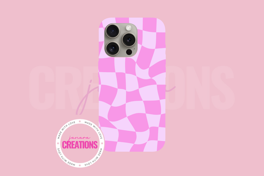 Bright Pink Checkers