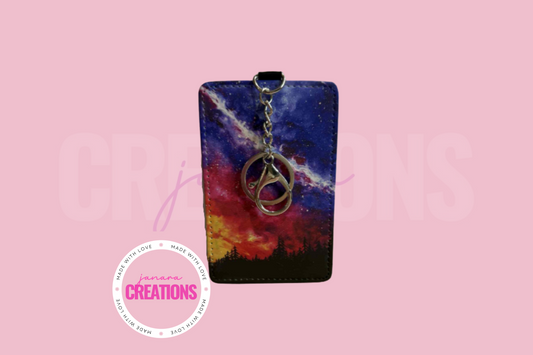 Galaxy Keyring card holder