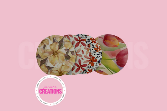 Flower Coasters